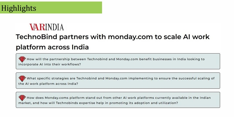 TechnoBind partners with monday.com to scale AI work platform across India